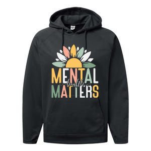 Mental Health Matters End The Stigma Performance Fleece Hoodie