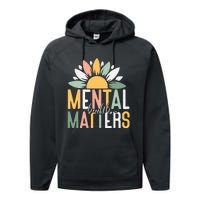 Mental Health Matters End The Stigma Performance Fleece Hoodie