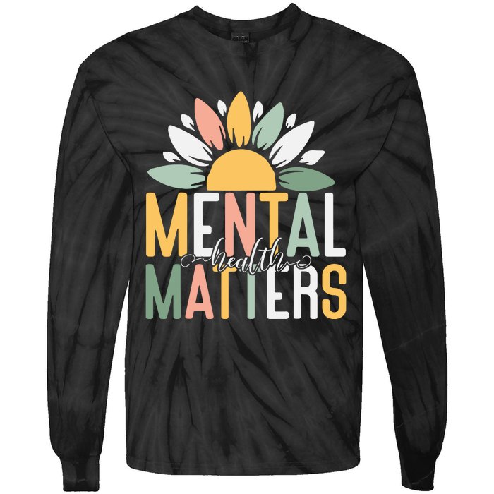 Mental Health Matters End The Stigma Tie-Dye Long Sleeve Shirt