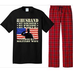 My Husband My Soldier Hero Proud Military Wife Army Spouse Pajama Set