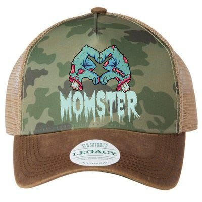 Momster Halloween Momster Family Matching Costume Funny Gift Legacy Tie Dye Trucker Hat