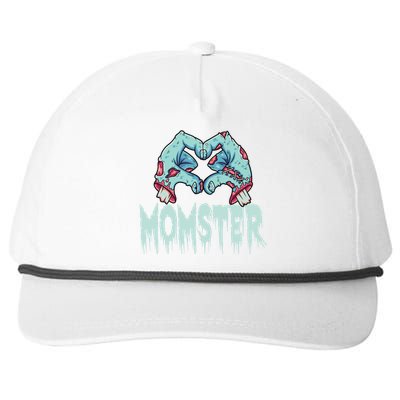 Momster Halloween Momster Family Matching Costume Funny Gift Snapback Five-Panel Rope Hat