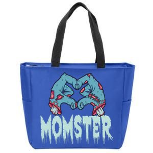 Momster Halloween Momster Family Matching Costume Funny Gift Zip Tote Bag