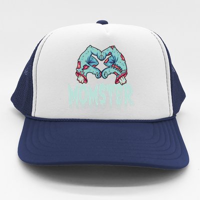 Momster Halloween Momster Family Matching Costume Funny Gift Trucker Hat