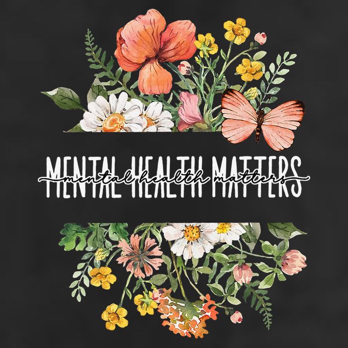 Mental Health Matters Be Kind Mental Awareness Kindness Gift 7 Panel Mesh Trucker Snapback Hat