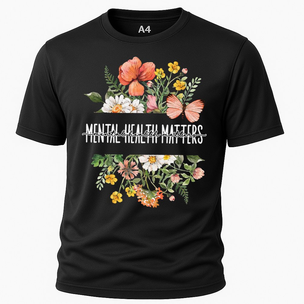 Mental Health Matters Be Kind Mental Awareness Kindness Gift Cooling Performance Crew T-Shirt