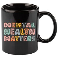 Mental Health Matters Groovy Psychologist Squad Therapy 11oz C Handle Ceramic Mug