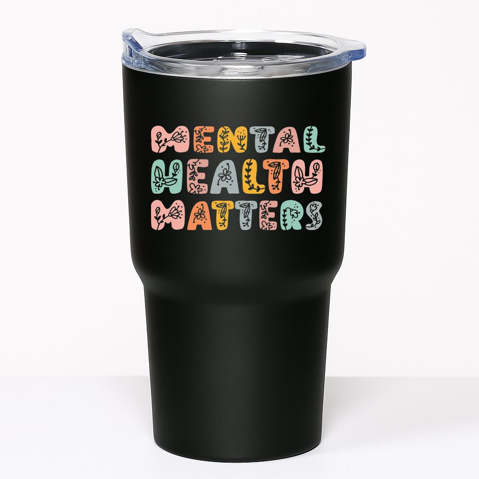 Mental Health Matters Groovy Psychologist Squad Therapy Tumbler