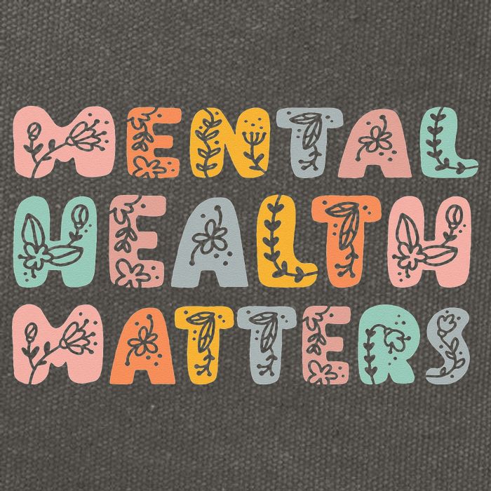 Mental Health Matters Groovy Psychologist Squad Therapy Cotton Canvas Backpack