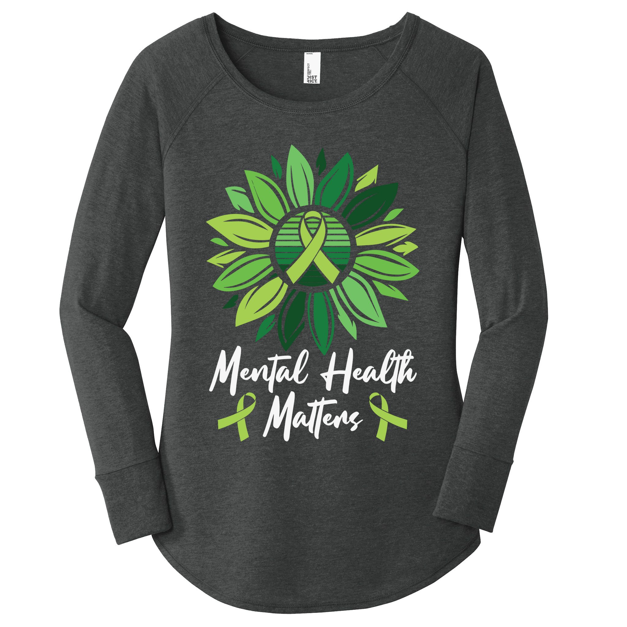 Mental Health Matters Mental Health Awareness Women's Perfect Tri Tunic Long Sleeve Shirt