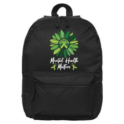 Mental Health Matters Mental Health Awareness 16 in Basic Backpack