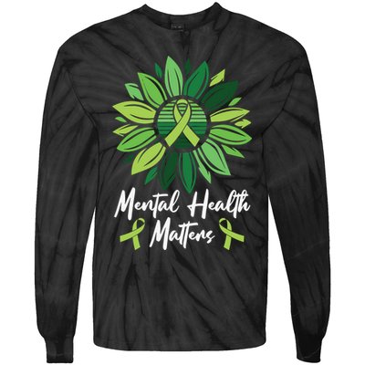 Mental Health Matters Mental Health Awareness Tie-Dye Long Sleeve Shirt
