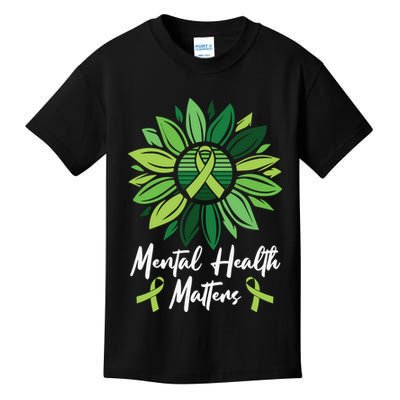Mental Health Matters Mental Health Awareness Kids T-Shirt
