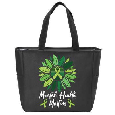Mental Health Matters Mental Health Awareness Zip Tote Bag