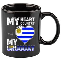 My Heart My Uruguay 11oz C Handle Ceramic Mug