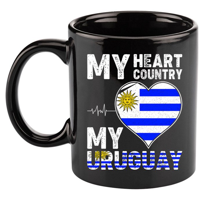 My Heart My Uruguay 11oz C Handle Ceramic Mug