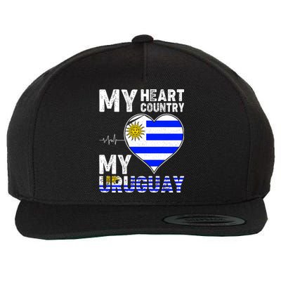 My Heart My Uruguay Wool Snapback Cap