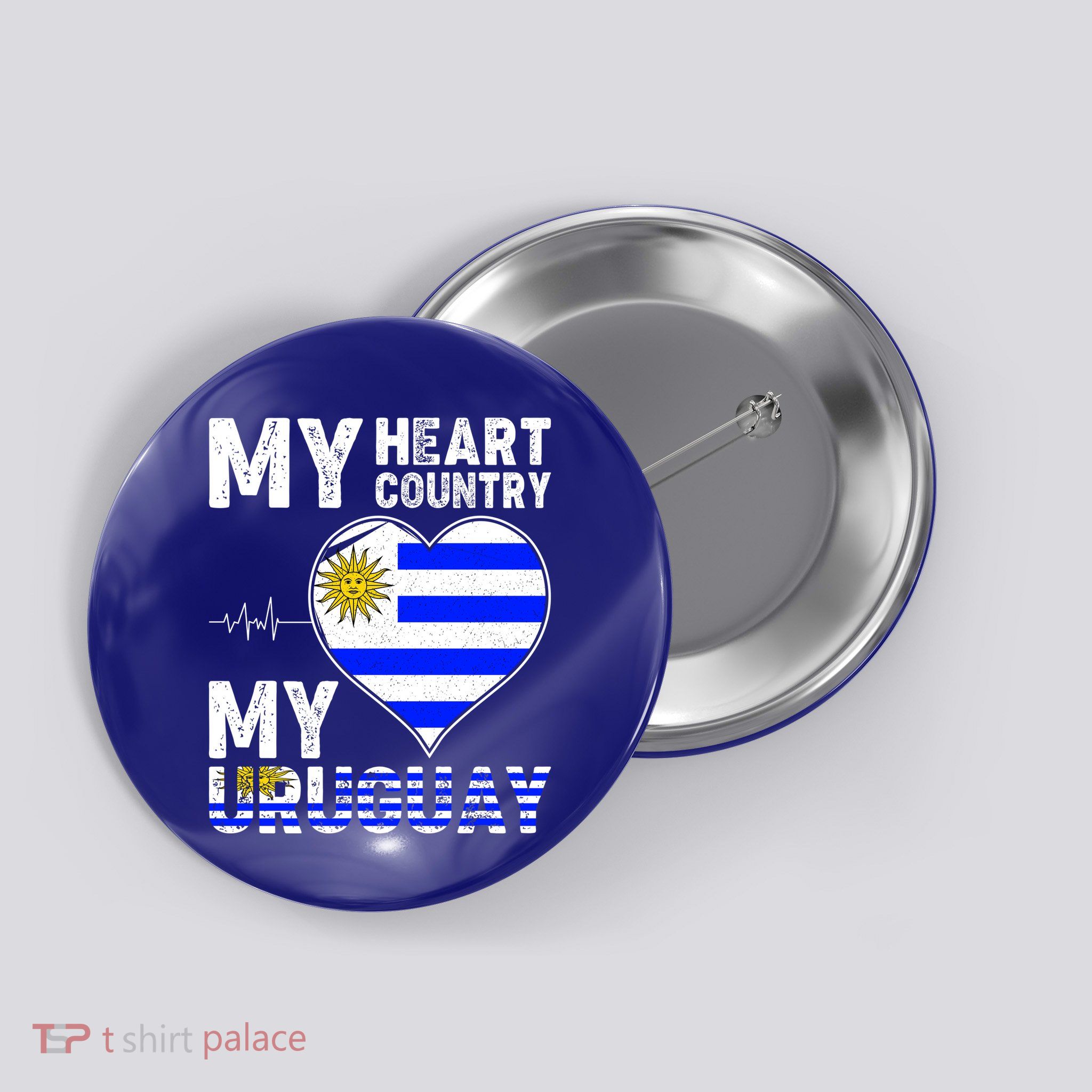 My Heart My Uruguay Button