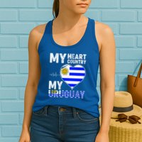My Heart My Uruguay Womens Tank Top