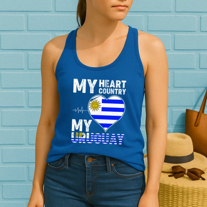 My Heart My Uruguay Womens Tank Top