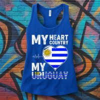 My Heart My Uruguay Womens Tank Top