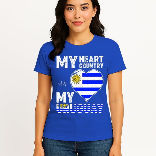 My Heart My Uruguay Womens T-Shirt