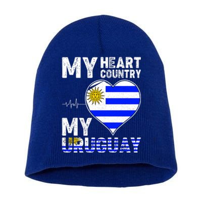 My Heart My Uruguay Short Acrylic Beanie