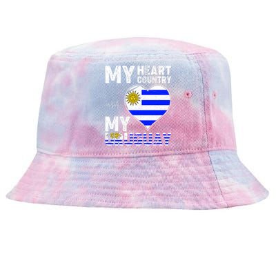 My Heart My Uruguay Tie-Dyed Bucket Hat