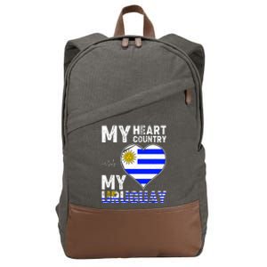 My Heart My Uruguay Cotton Canvas Backpack