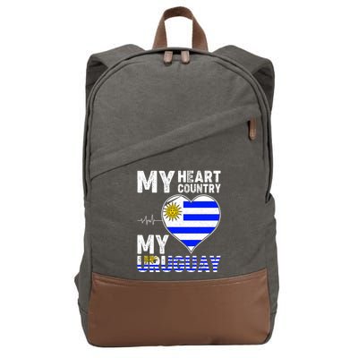 My Heart My Uruguay Cotton Canvas Backpack