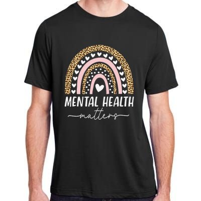 Mental Health Matters Human Brain Illness Awareness Rainbow Adult ChromaSoft Performance T-Shirt