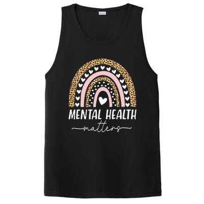 Mental Health Matters Human Brain Illness Awareness Rainbow PosiCharge Competitor Tank