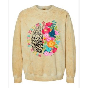 Mental Health Matters Plant Lovers Gardening Colorblast Crewneck Sweatshirt