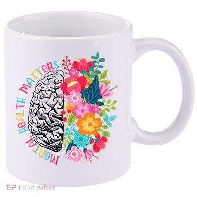 Mental Health Matters Plant Lovers Gardening 11oz C Handle Ceramic Mug