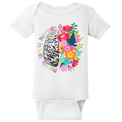 Mental Health Matters Plant Lovers Gardening Baby Bodysuit