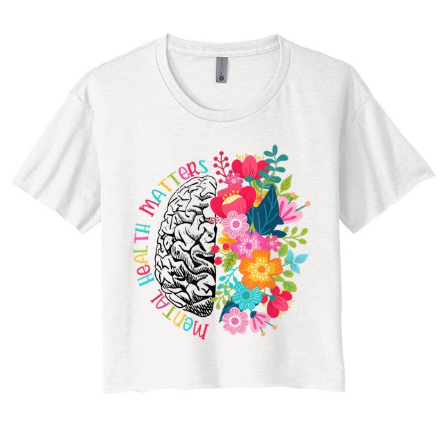 Mental Health Matters Plant Lovers Gardening Crop Top
