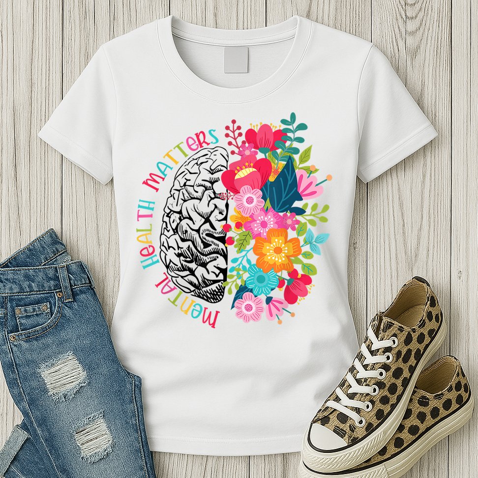 Mental Health Matters Plant Lovers Gardening Womens T-Shirt