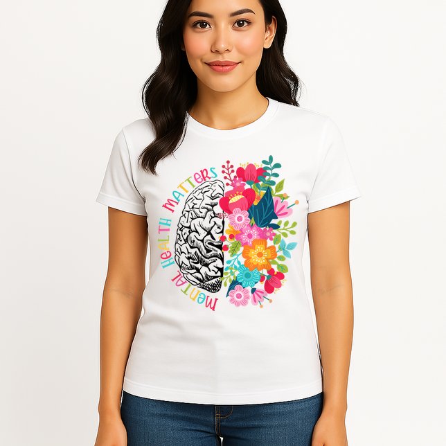 Mental Health Matters Plant Lovers Gardening Womens T-Shirt