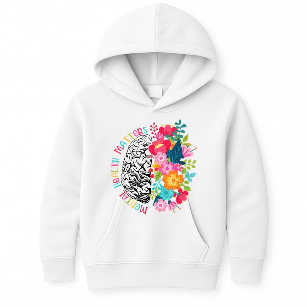 Mental Health Matters Plant Lovers Gardening Kids Hoodie