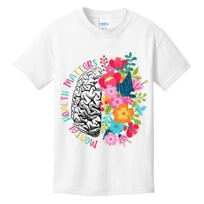 Mental Health Matters Plant Lovers Gardening Kids T-Shirt