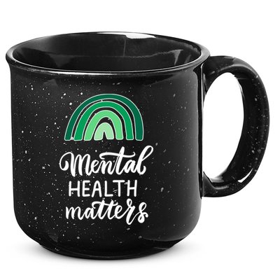 Mental Health Matters Awareness Month Rainbow 15oz Campfire Ceramic Mug