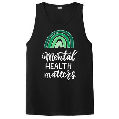 Mental Health Matters Awareness Month Rainbow PosiCharge Competitor Tank