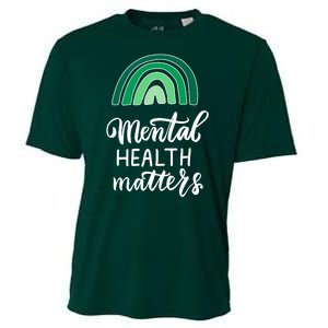 Mental Health Matters Awareness Month Rainbow Cooling Performance Crew T-Shirt