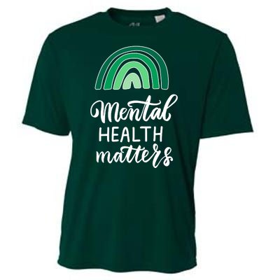 Mental Health Matters Awareness Month Rainbow Cooling Performance Crew T-Shirt