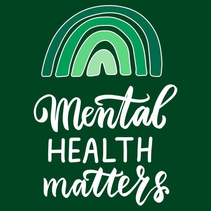 Mental Health Matters Awareness Month Rainbow Cooling Performance Crew T-Shirt