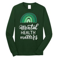 Mental Health Matters Awareness Month Rainbow Long Sleeve Shirt