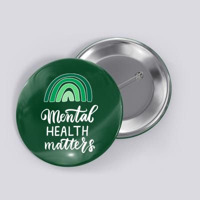 Mental Health Matters Awareness Month Rainbow Button