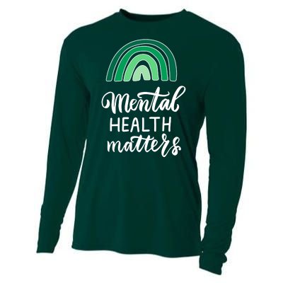 Mental Health Matters Awareness Month Rainbow Cooling Performance Long Sleeve Crew