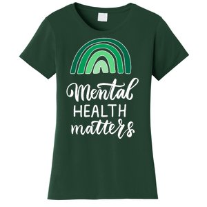 Mental Health Matters Awareness Month Rainbow Women's T-Shirt