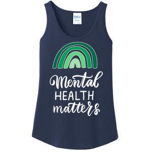 Mental Health Matters Awareness Month Rainbow Ladies Essential Tank